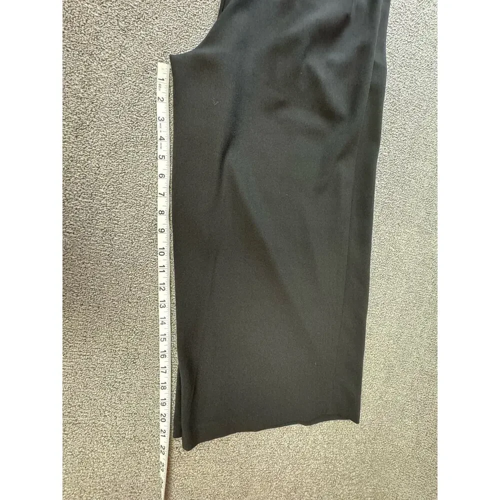 Bebe Jumpsuit Cutout‎ Cropped Wide Leg Black Size 12